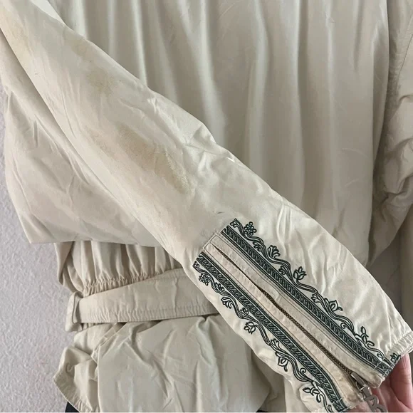 BOGNER Custom Ski Suit Embroidered Tan Black Snowboard Pants - Picture 11 of 11